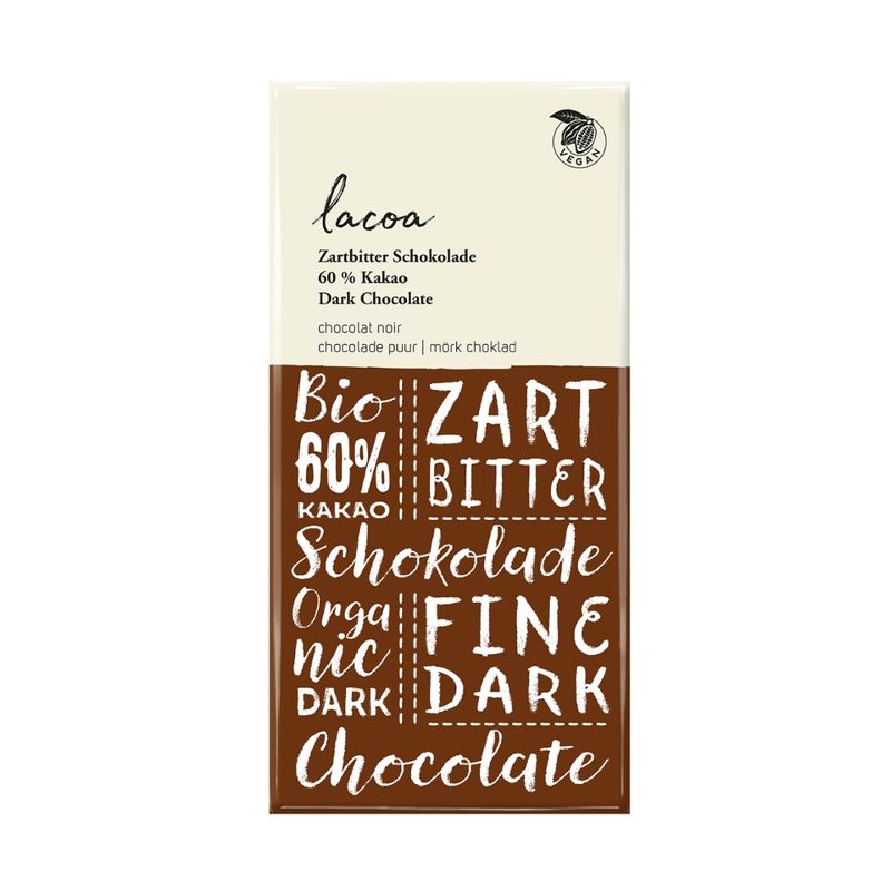 Lacoa Zartbitter Schokolade 60% Kakao - Produktbild