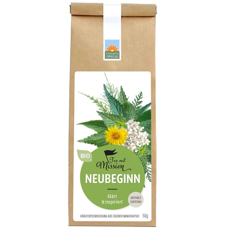 Kräutergarten Pommerland Neubeginn - Ermutigender Bio Kräutertee für Schwung und Klarheit - Produktbild