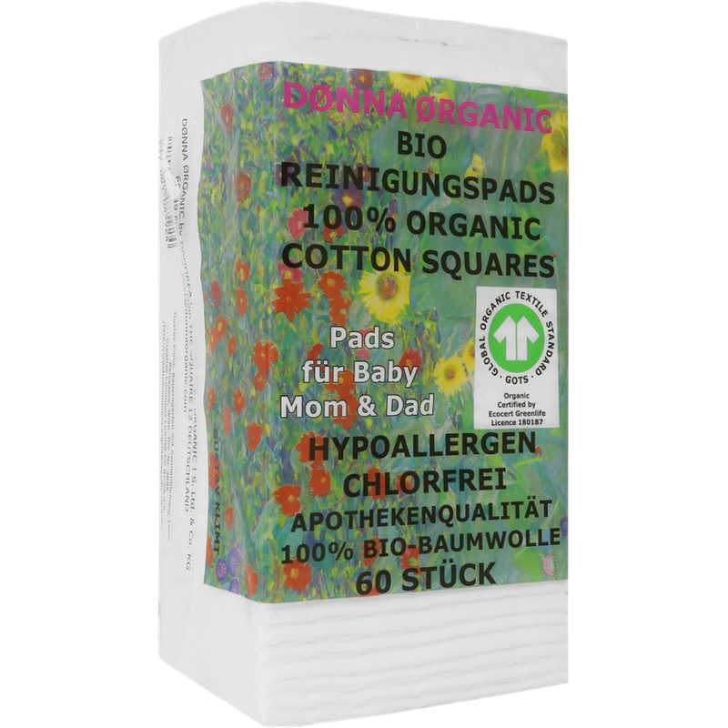 MASMI ORGANIC CARE Bio Reinigungspads aus 100% GOTS Bio Baumwolle Dønna Ørganic - Produktbild