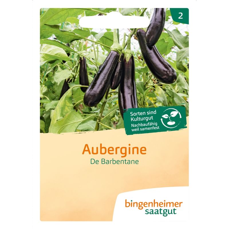 Bingenheimer Saatgut De Barbentane - Aubergine (Saatgut) - Produktbild
