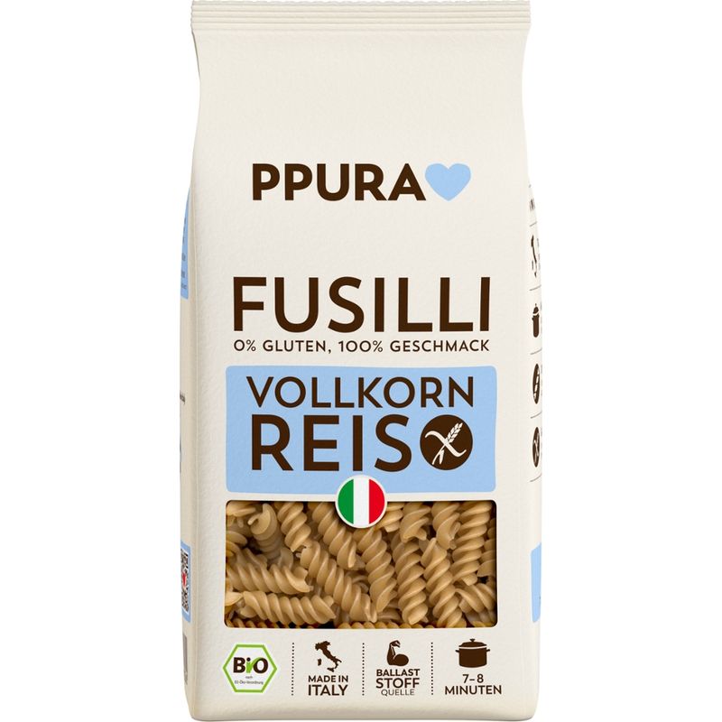 PPURA BIO Fusilli aus Vollkornreis (glutenfrei) - Produktbild