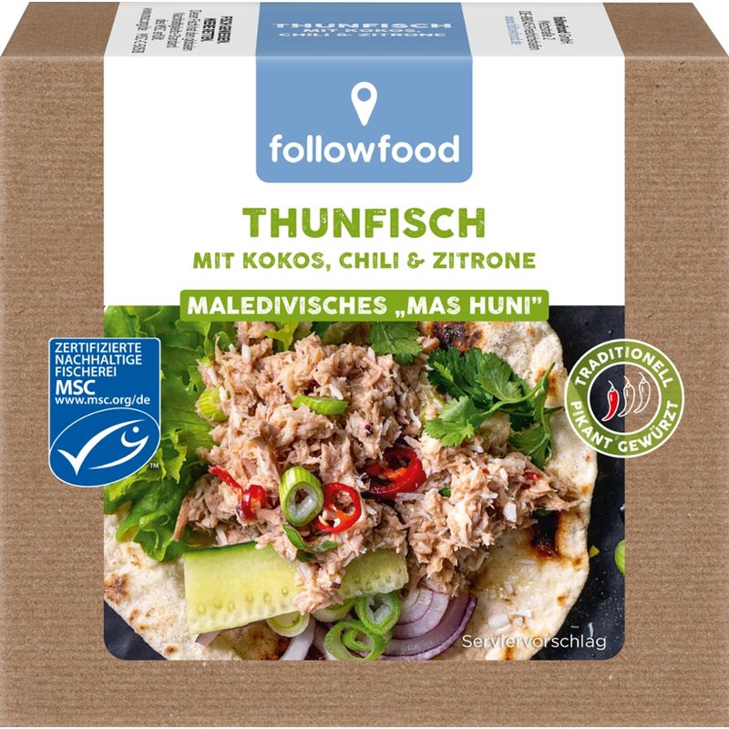 followfood MSC Thunfisch Maledivisches "Mas Huni" mit Kokos, Chili & Zitrone - Produktbild