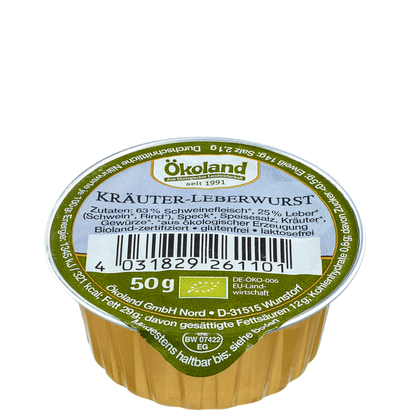 ÖKOLAND Kräuter-Leberwurst in Gourmet-Qualität - Produktbild