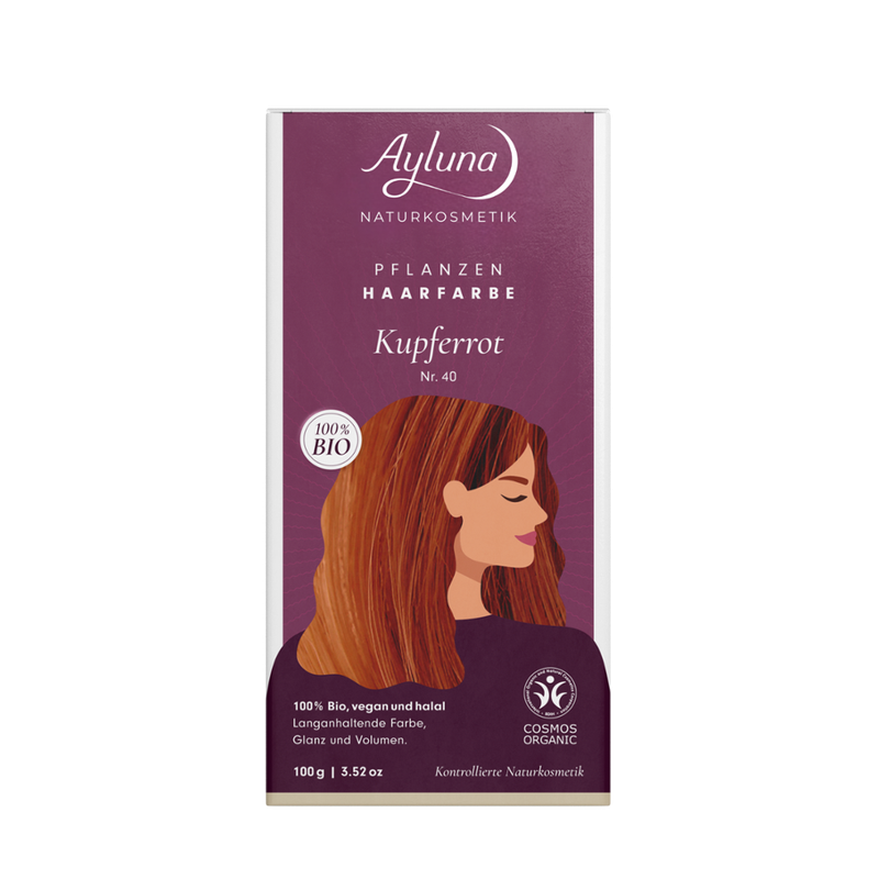 Ayluna Pflanzenhaarfarbe Nr. 40 Kupferrot - Produktbild