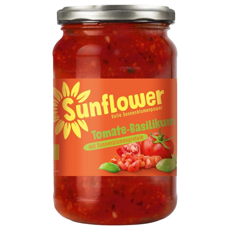 SunflowerFamily Sunflower Tomate-Basilikum im Glas, bio - Produktbild