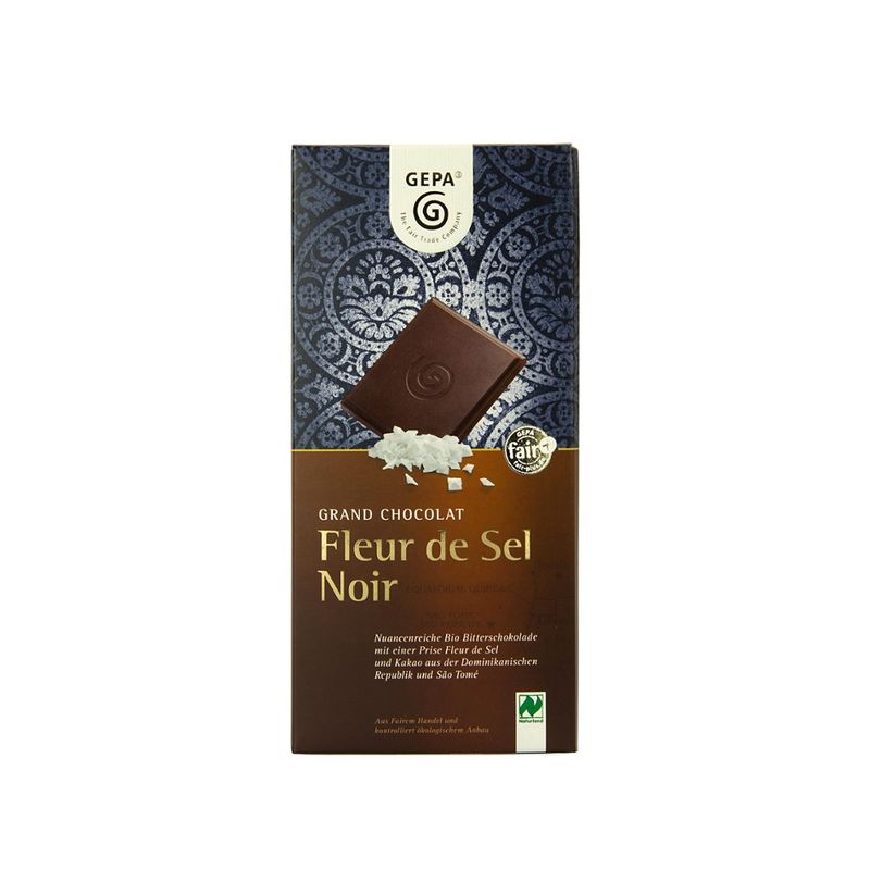 GEPA - The Fair Trade Company Bio Schokolade Fleur de Sel Noir 70% - Produktbild