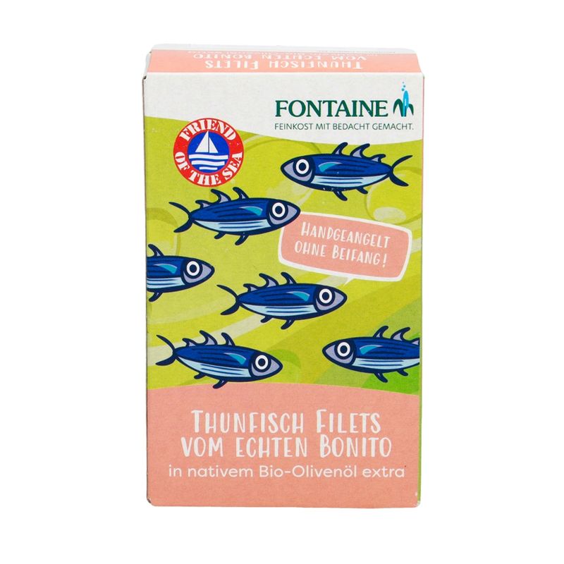 Fontaine Thunfisch Filets vom Echten Bonito in nativem Bio-Olivenöl extra - Produktbild