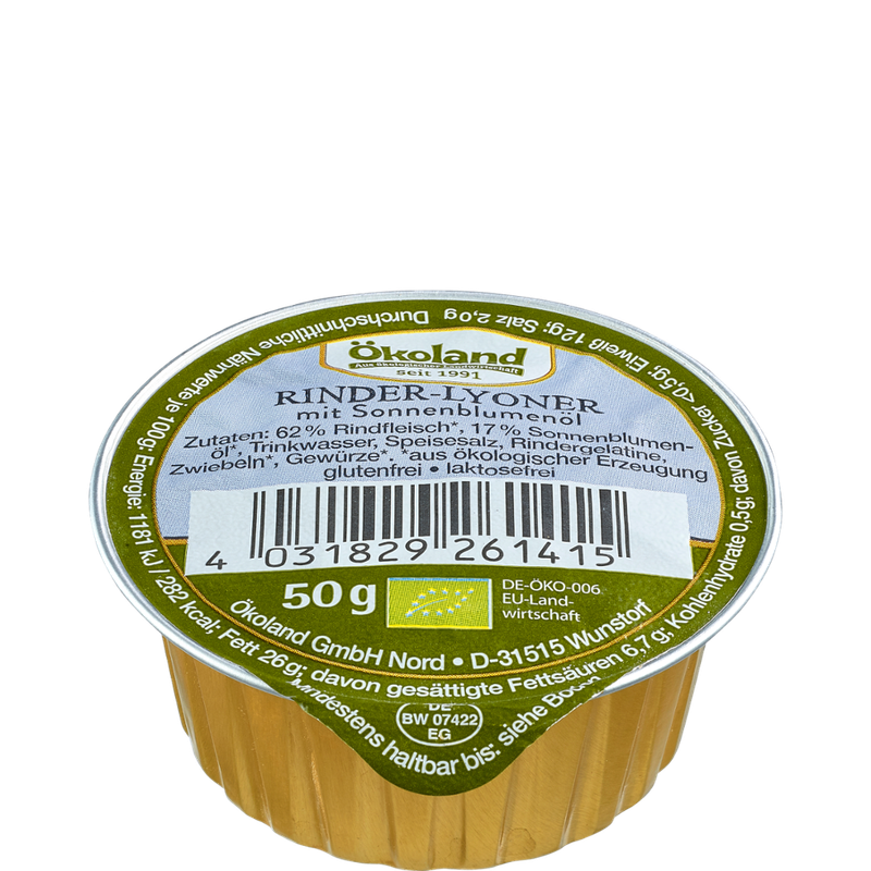 ÖKOLAND Rinder-Lyoner mit Sonnenblumenöl in Gourmet-Qualität - Produktbild