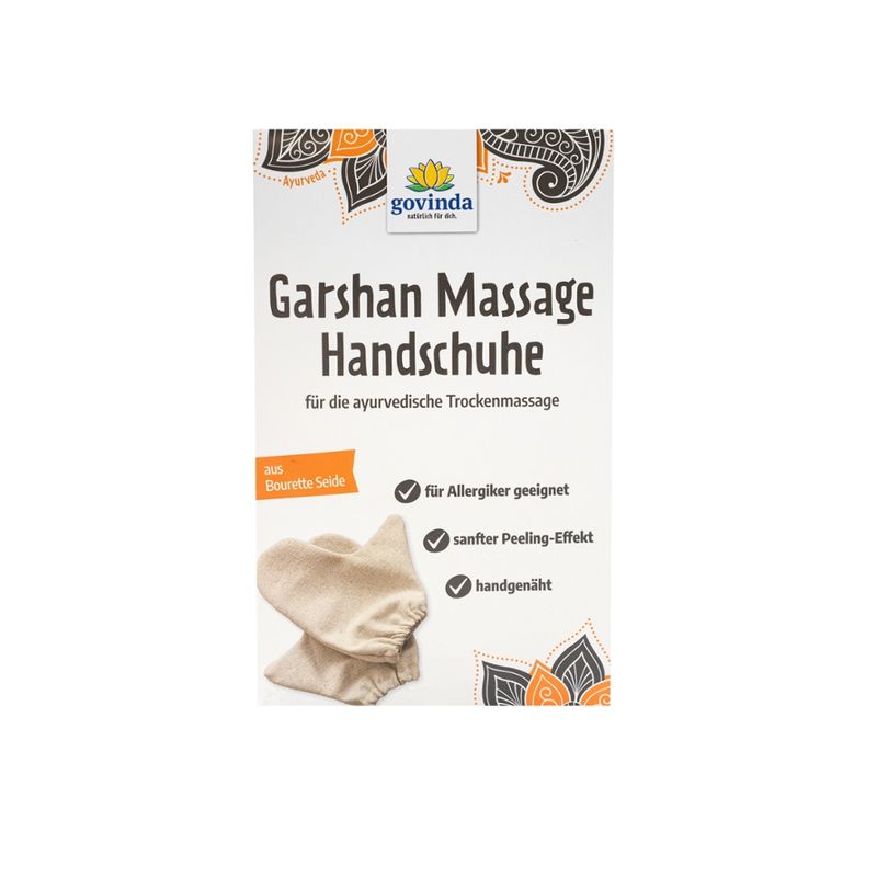 Govinda Garshan Massage Handschuhe für die ayurvedische Trockenmassage - Produktbild
