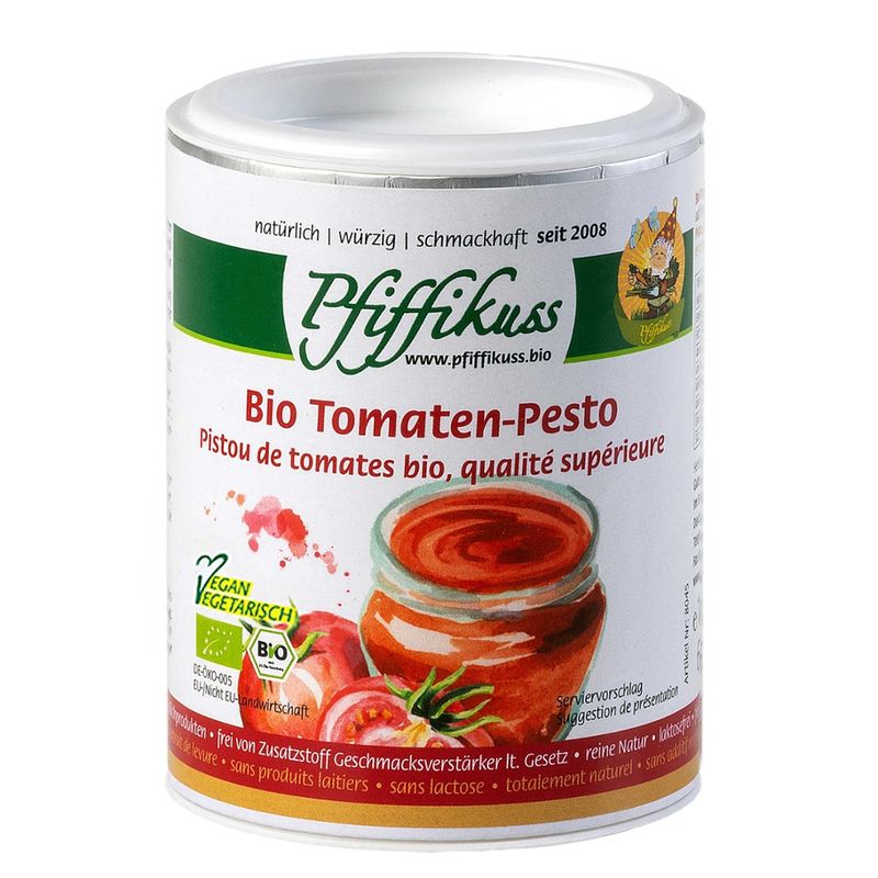 Pfiffikuss Gutes von der Reichenau Bio Trockenpesto Tomate 100g Dose - Produktbild
