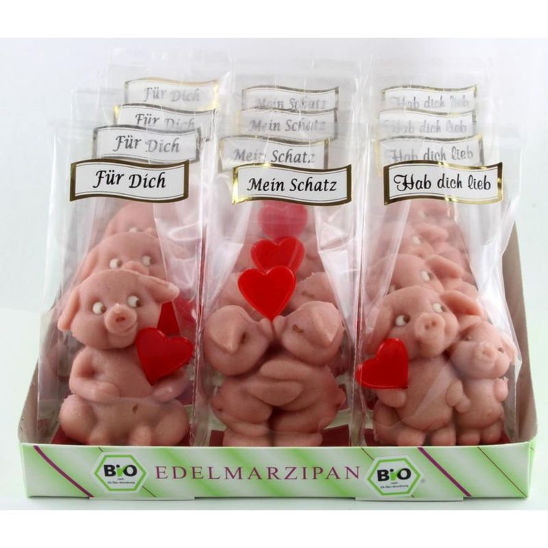 Funsch Marzipan BIO herziges Schweinepaar - Produktbild