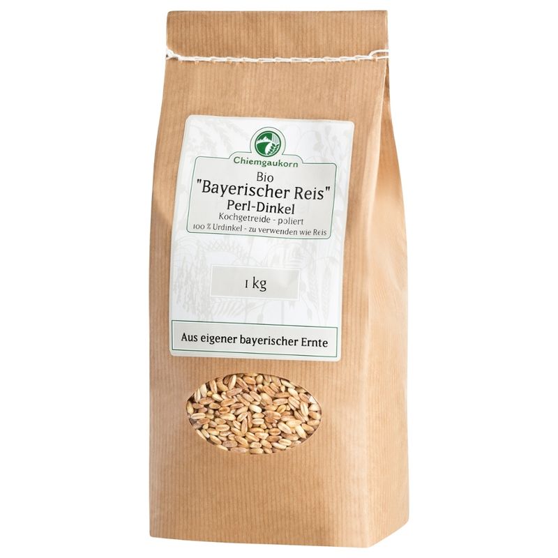 Chiemgaukorn "Bayerischer Reis", Bio Perl-Dinkel 1,0 kg, Chiemgaukorn - Produktbild
