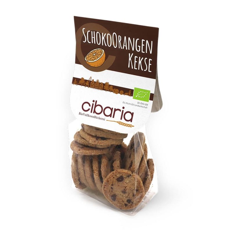 cibaria SchokoOrangenKekse 125g-Tüte - Produktbild