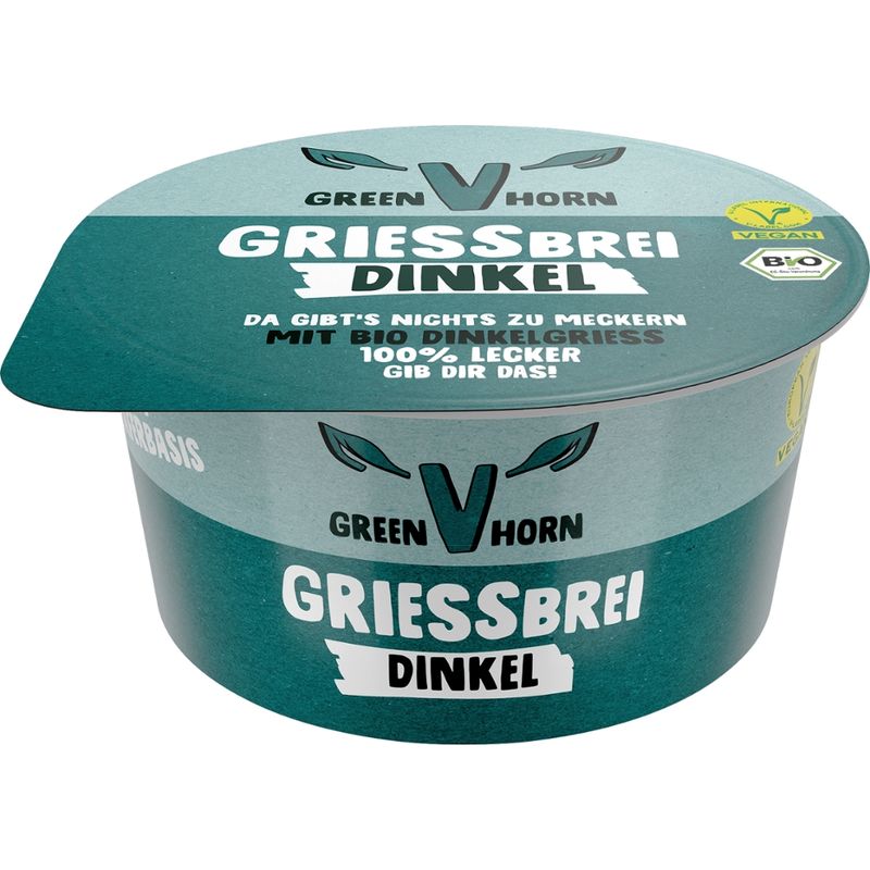 Greenhorn Veganer Bioland Grießbrei 150g - Produktbild