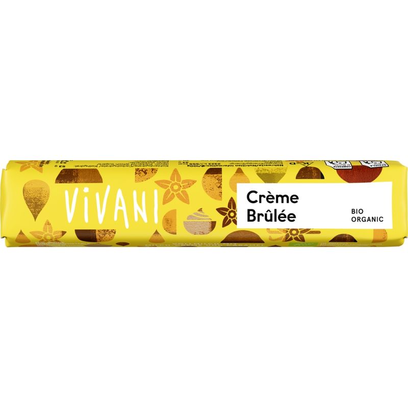 Vivani Crème Brûlée Schokoriegel - Produktbild