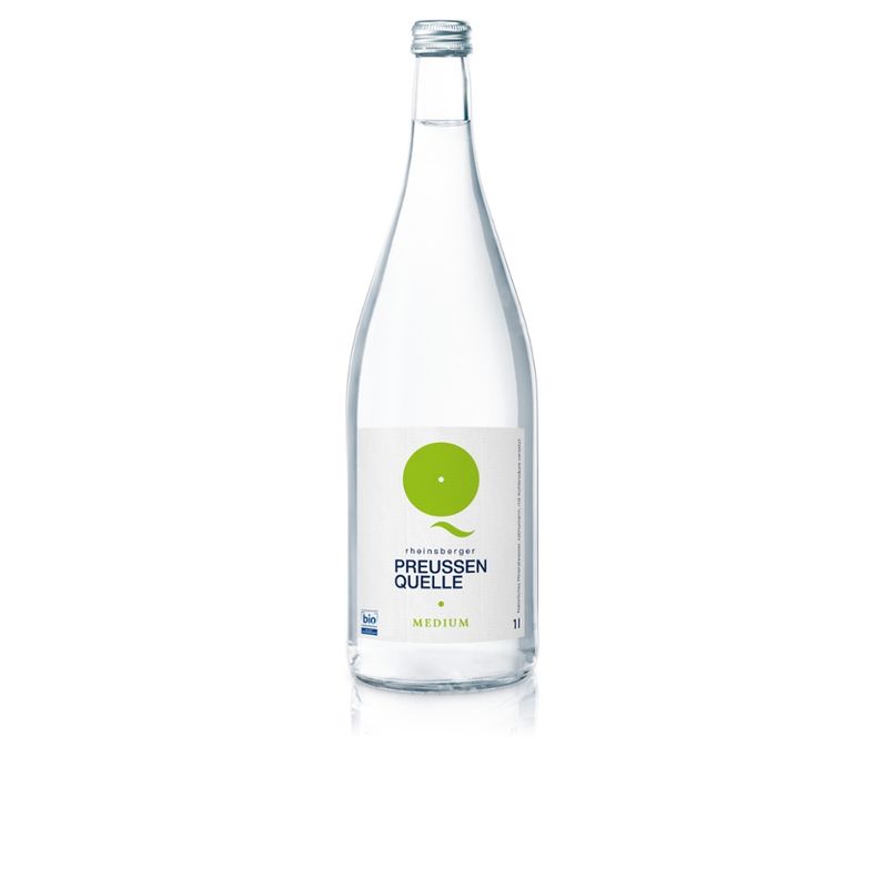Rheinsberger PreussenQuelle Bio Mineralwasser 1 l medium - Produktbild