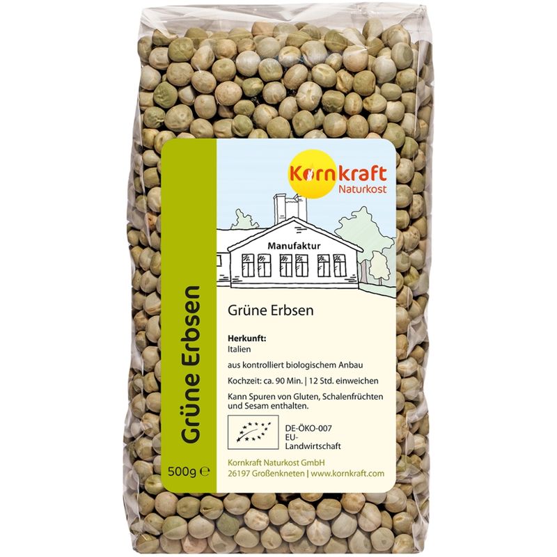Kornkraft Erbsen, grün - Produktbild