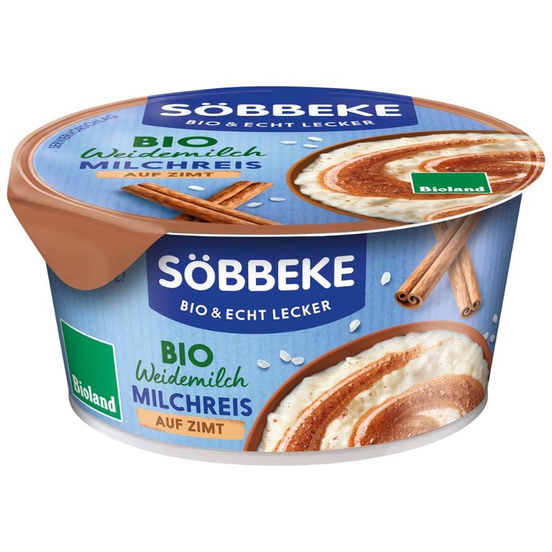 Söbbeke Bio Weidemilch Milchreis auf Zimt - Produktbild