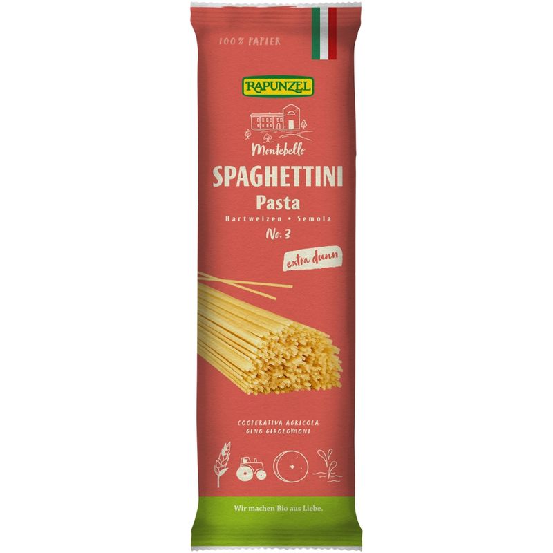 Rapunzel Spaghettini Semola, no.3 - Produktbild