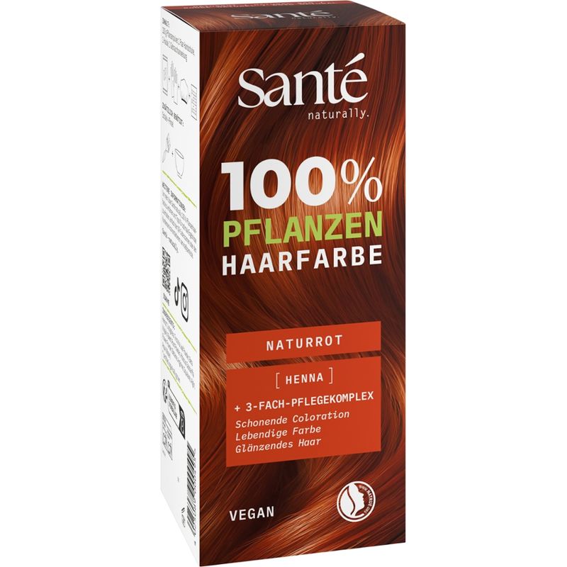 Sante 100% Pflanzenhaarfarbe mit 3-Fach Pflegekomplex NATURROT 06 - Produktbild
