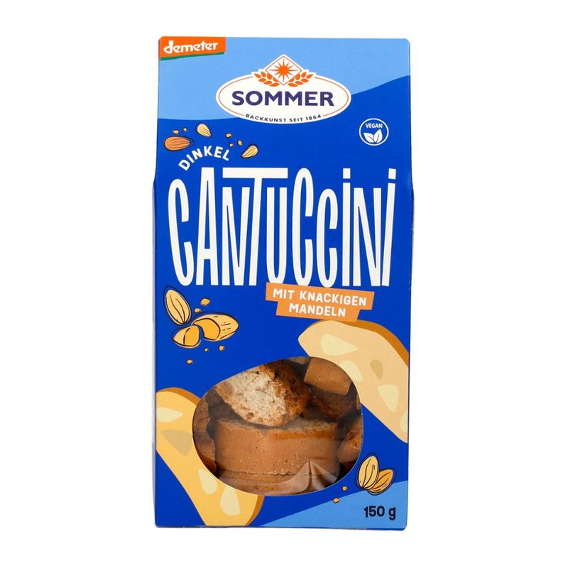 Sommer Demeter Dinkel Cantuccini mit knackigen Mandeln vegan - Produktbild