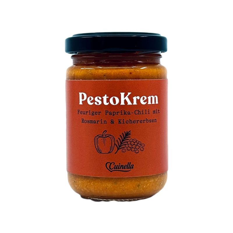 Cuinella PestoKrem Feuriger Paprika Chili mit Rosmarin & Kichererbsen - Produktbild
