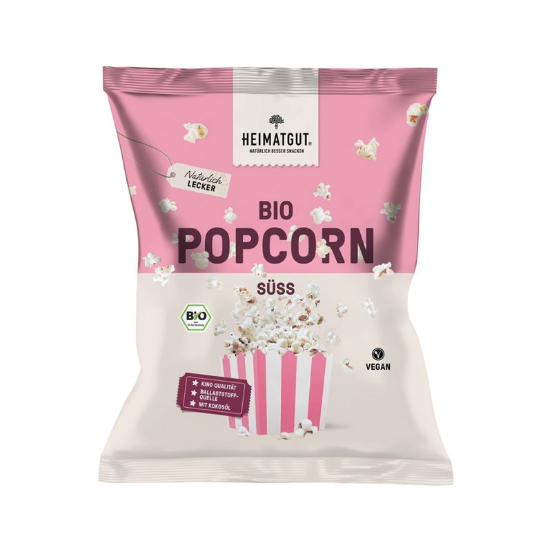Heimatgut Bio Popcorn Süß, glutenfrei - Produktbild