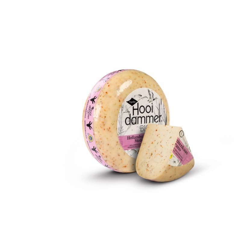 Hooidammer Hooidammer Käsezubereitung aus Holländischem Bio Ziegenschnittkäse Mediterrane Kräuter 4/5kg mindestens 50% Fett i. Tr. - Produktbild