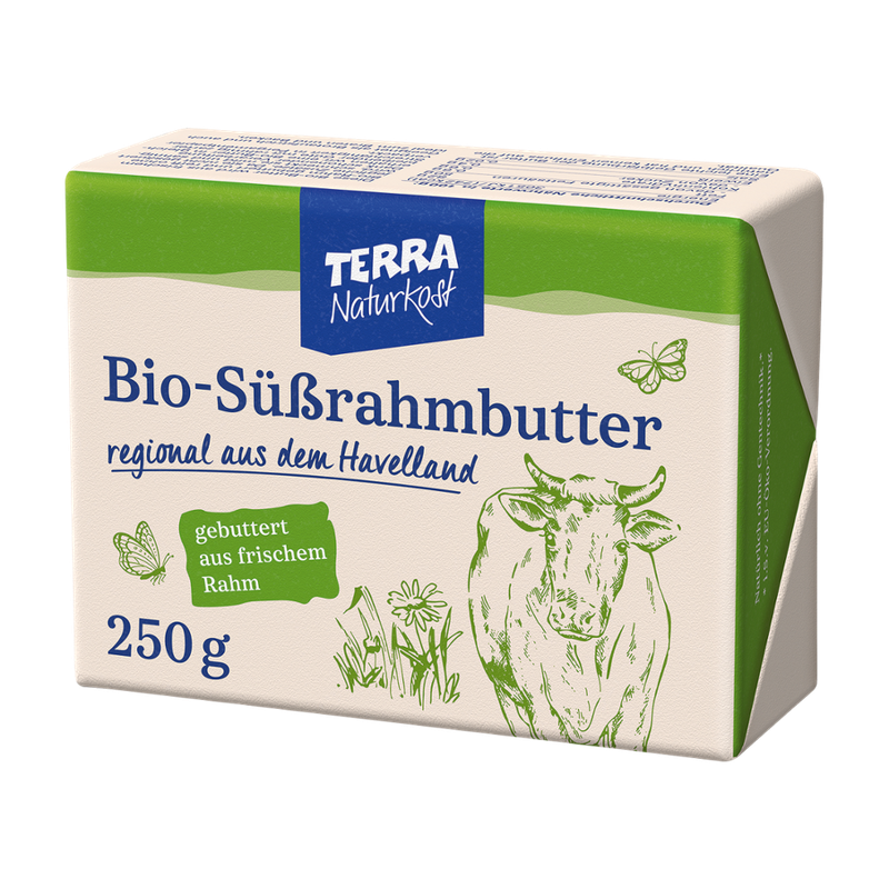 Terra Naturkost Handels KG Bio Süßrahmbutter 250g - Produktbild