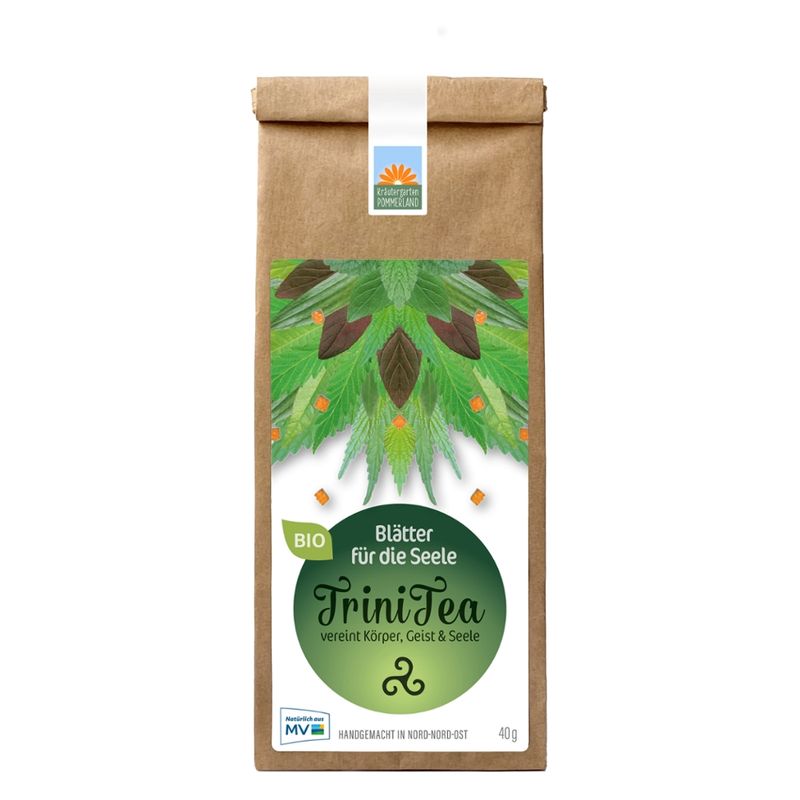Kräutergarten Pommerland TriniTea - Bio Blatttee in der Papiertüte - Produktbild