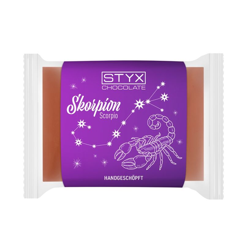 Styx Naturcosmetic BIO Feinste Vollmilchschokolade 50g Sternzeichen Skorpion - Produktbild