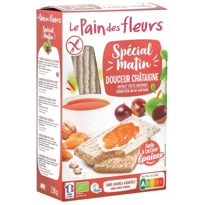 Blumenbrot Dickeres Knusperbrot Kastanien zum Früstück - Produktbild