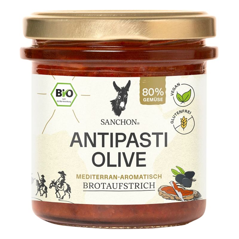 Sanchon BA Brotaufstrich Antipasti Olive, 150 g, SANCHON, bio - Produktbild