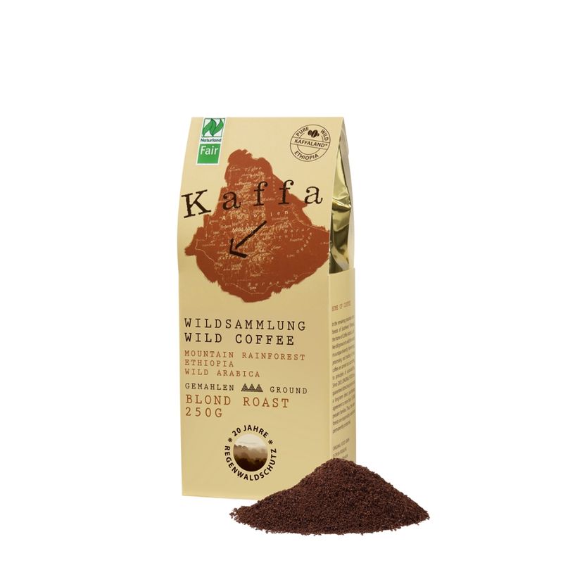 Kaffa Wildkaffee Kaffa Wildkaffee, Blond Roast, gemahlen, 250g, bio- und Naturland Fair-zertifiziert - Produktbild