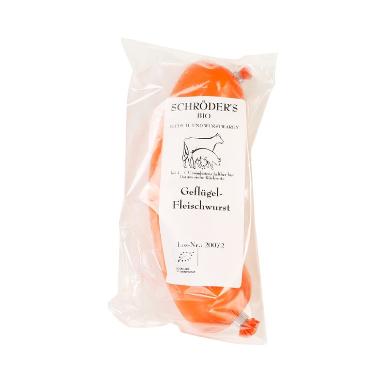 Schröder's Bio Fleisch- und Wurstwaren Geflügelfleischwurst 200 g - Produktbild