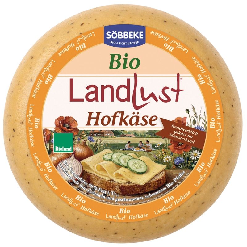 Söbbeke Bio Landlust Hofkäse 50 % Fett i. Tr. - Produktbild