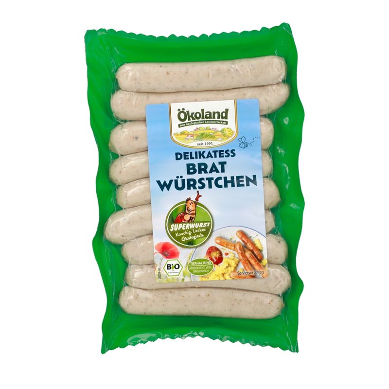 ÖKOLAND Delikatess Bratwürstchen 'alias Superwurst' - Produktbild
