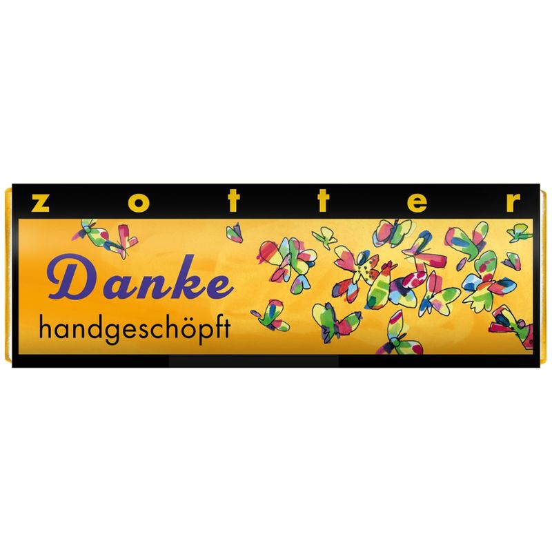 Zotter Schokolade Schoko-Mini Danke - Vanille - Produktbild