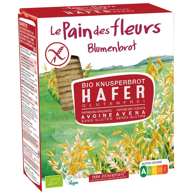 Blumenbrot Bio Knusperbrot Hafer - Produktbild