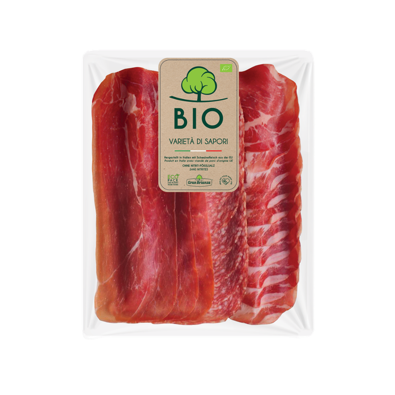 GRAN BRIANZA AFF. Varietà di Salumi BIO 80g 6pz Nitrite Free - Produktbild