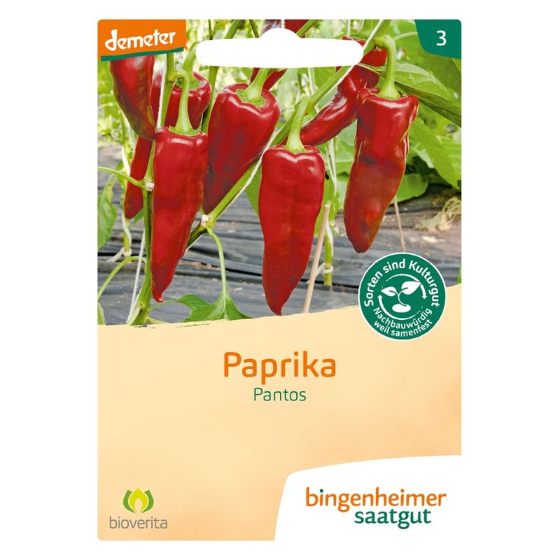 Bingenheimer Saatgut Pantos - Paprika (Saatgut) - Produktbild