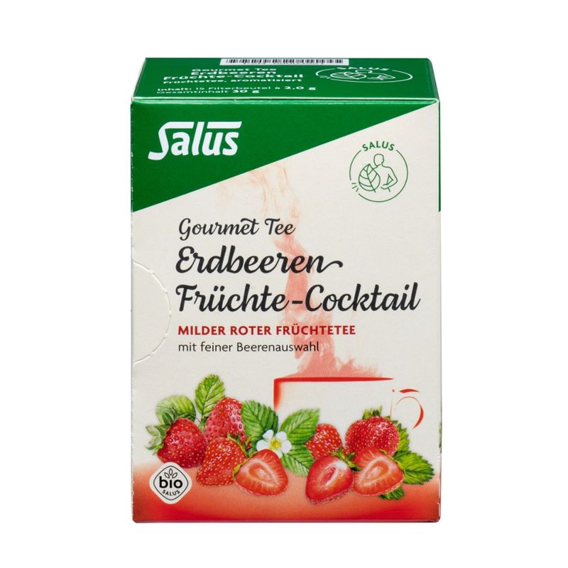 Salus® Gourmet Tee Erdbeeren Früchte-Cocktail bio 15FB - Produktbild