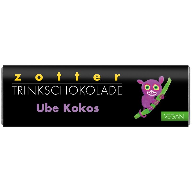 Zotter Schokolade Trinkschokolade – Ube Kokos VEGAN - Produktbild
