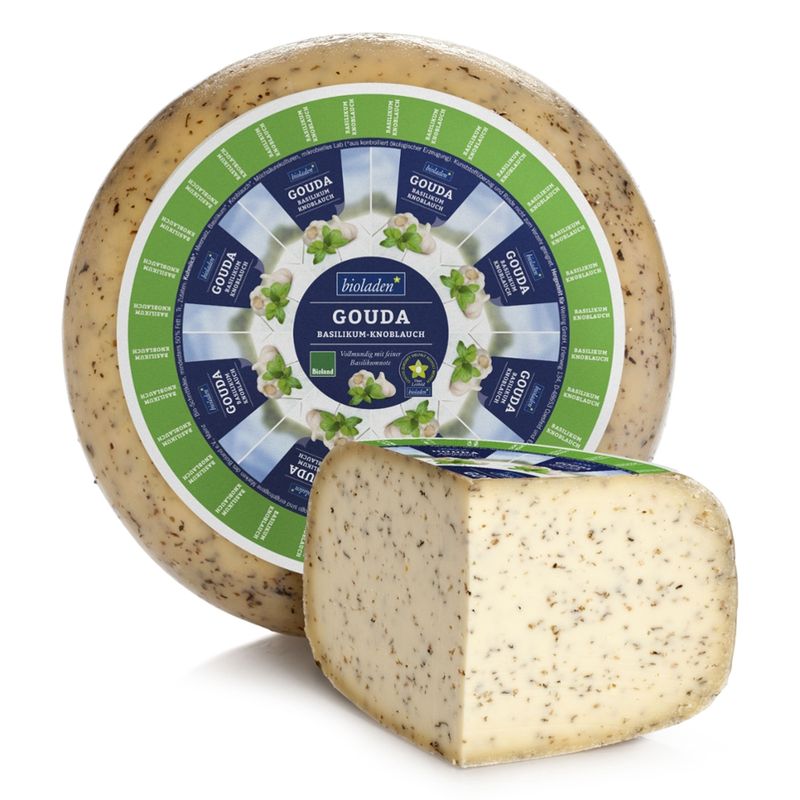 bioladen Gouda Basilikum/Knoblauch - Produktbild