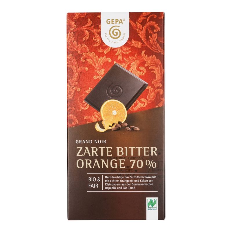 GEPA - The Fair Trade Company Zarte Bitter Orange 70 % - Produktbild