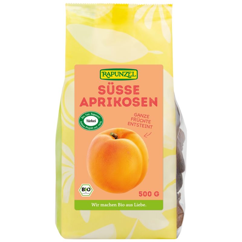 Rapunzel Aprikosen süß, ganz, entsteint, Projekt - Produktbild