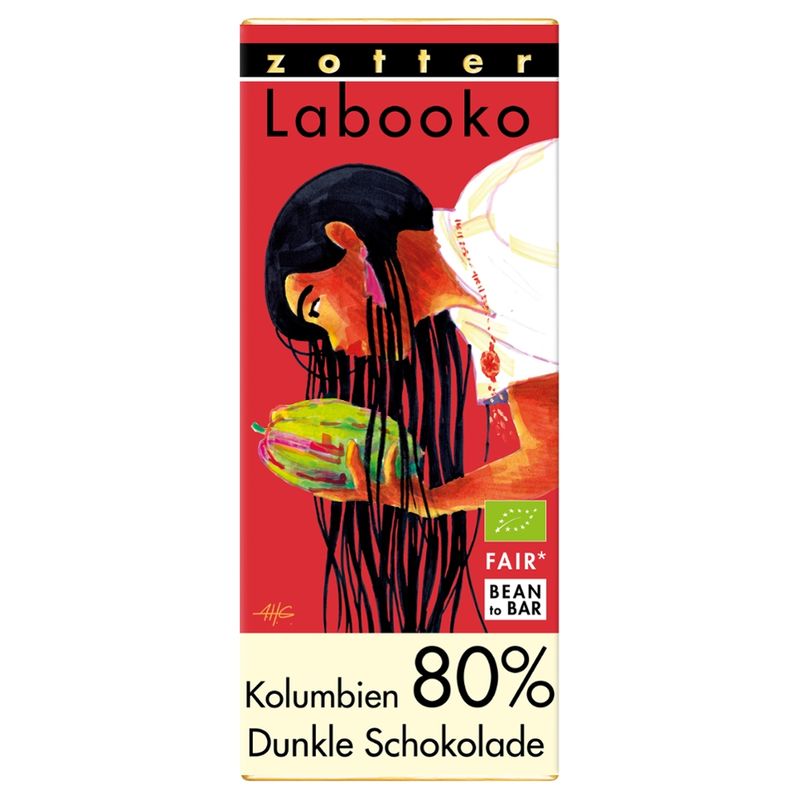 Zotter Schokolade Labooko - 80% Kolumbien - Produktbild