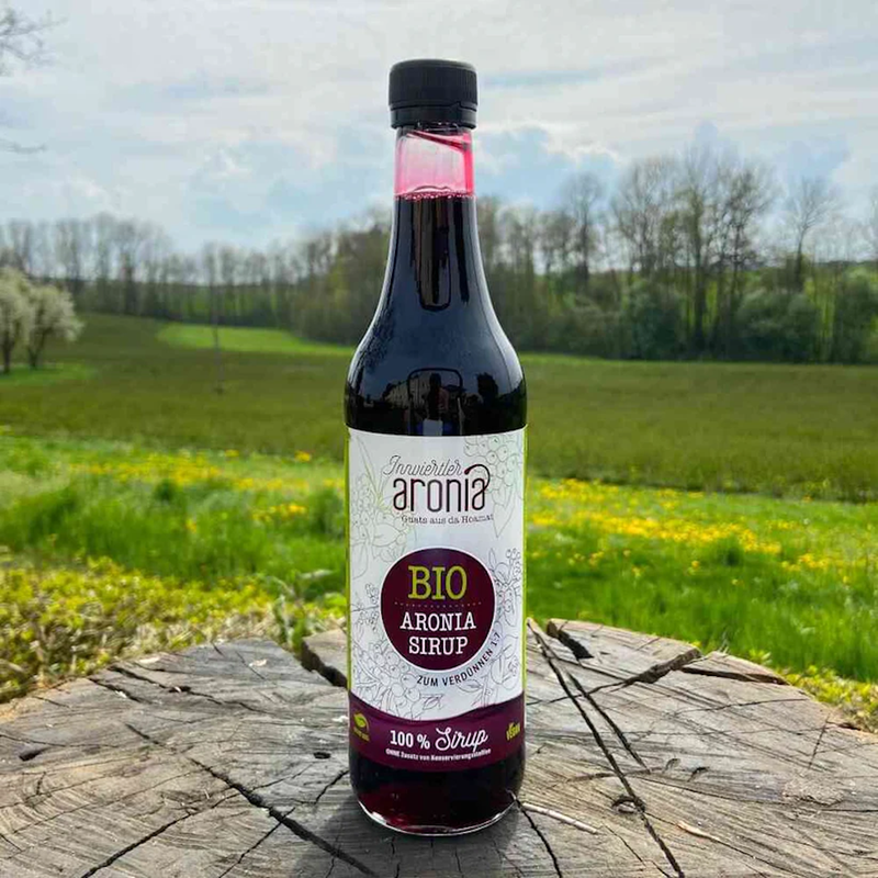 Innviertler Aronia Bio Aronia Sirup 0,5L - Produktbild
