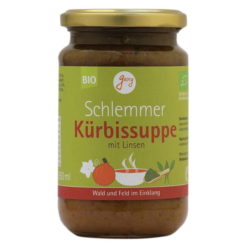 Georg Bio Schlemmer Kürbissuppe mit Linsen - Produktbild