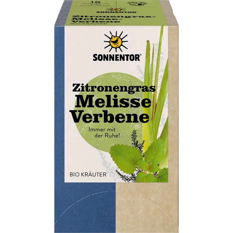 Sonnentor Zitronengras-Melisse-Verbene, Doppelkammerbeutel - Produktbild